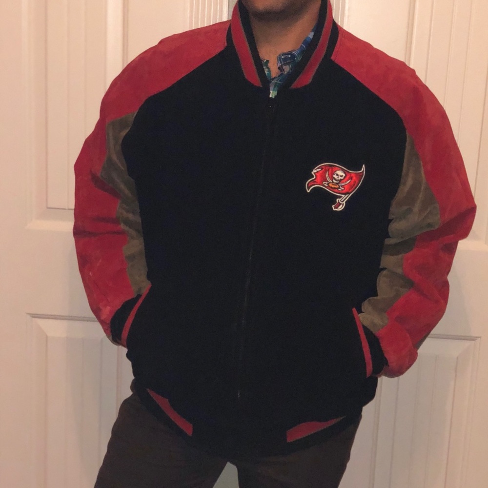 NFL TAMPA BAY BUCCANEERS LEATHER JACKET